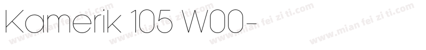 Kamerik 105 W00字体转换